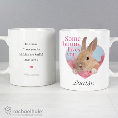 Personalised Rachael Hale Some Bunny Mug Delivery to UK